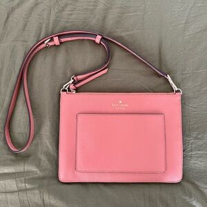 NWOT pink leather Kate Spade crossbody